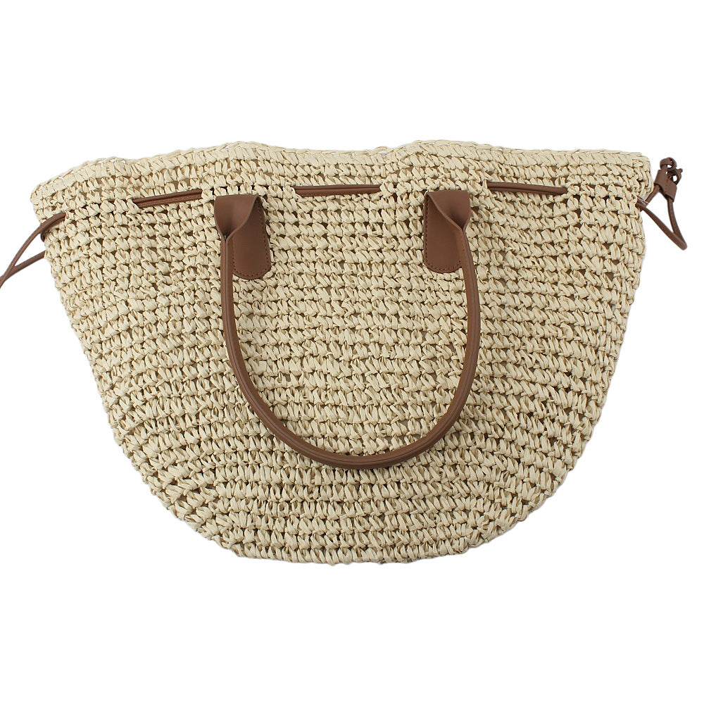 Trendy Backpack Bag Made of Woven Natural Material Kalsten