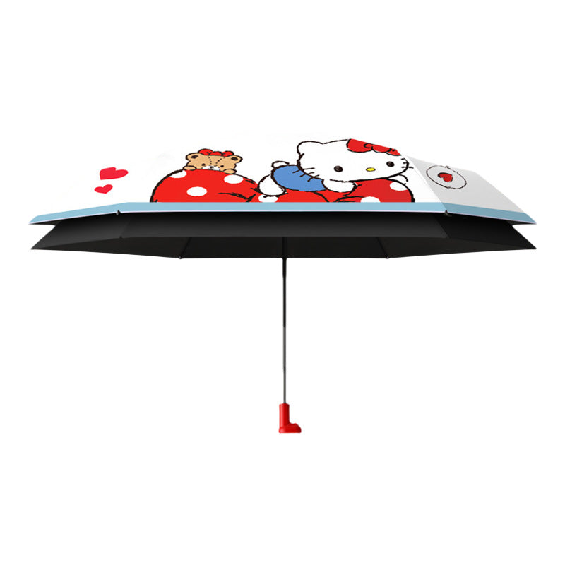 Women's Cartoon Umbrella with Practical Bag Kalsten