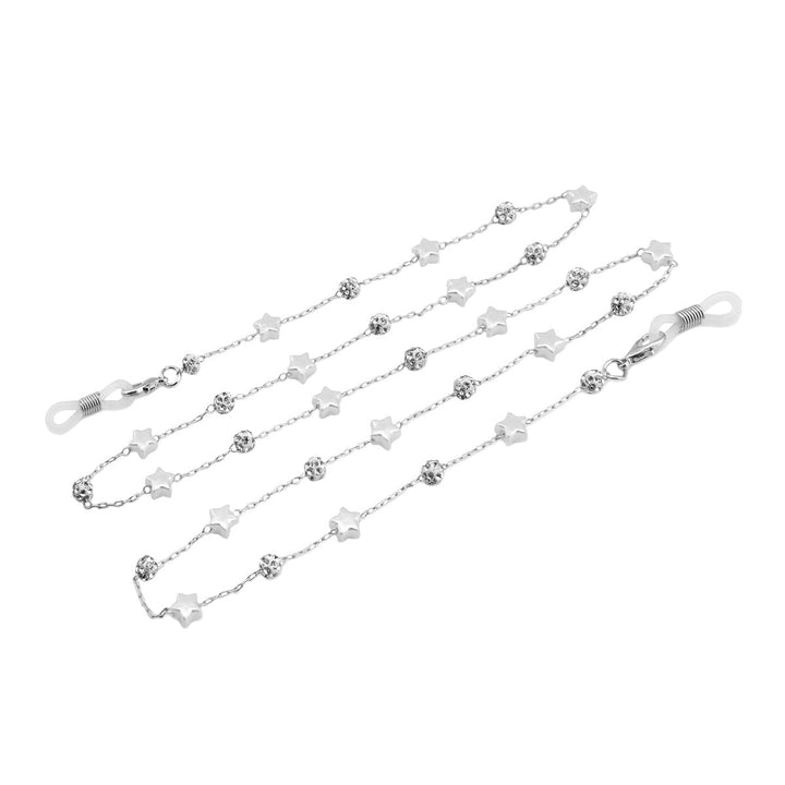 Elegant Crystal-Embellished Eyewear Chain Kalsten