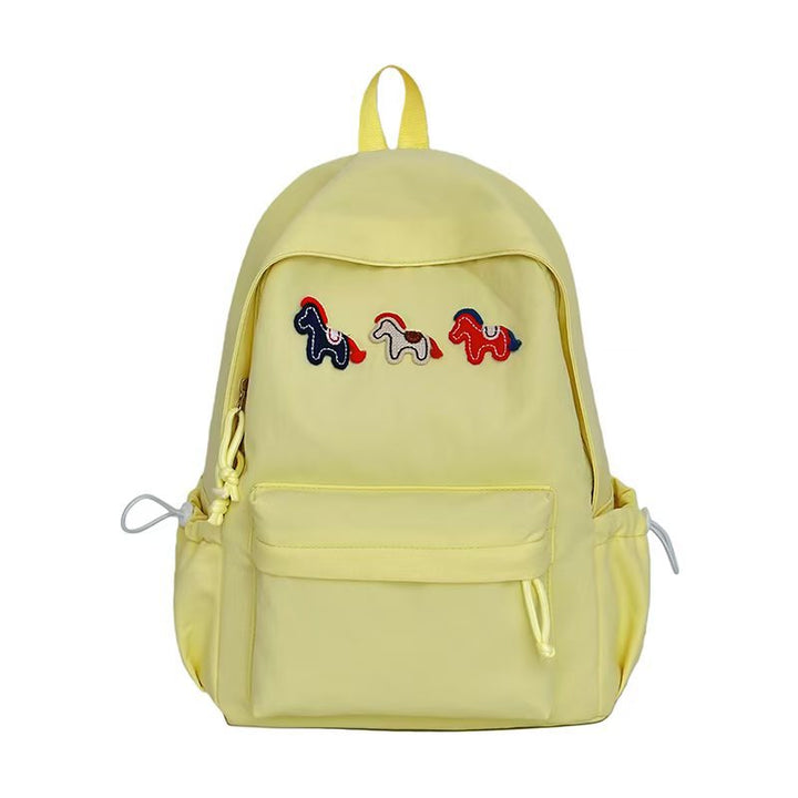 Playful Embroidered Animal Design Backpack Kalsten