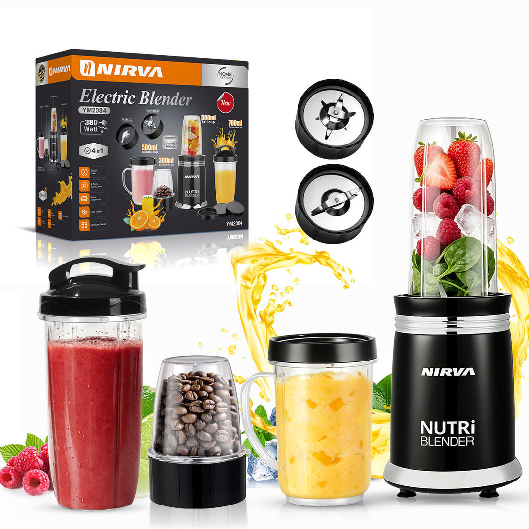 High-Power Multi-Functional Electric Blender with Chopper and Juicing Attachments Kalsten