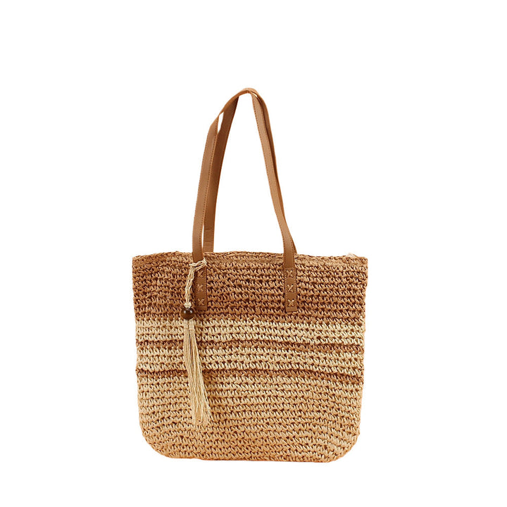 Structured straw tote bag Kalsten