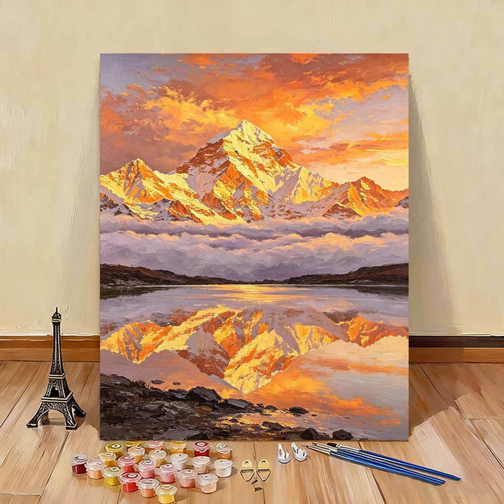 Scenic Mountain Landscape Paint by Numbers Art Kit Kalsten