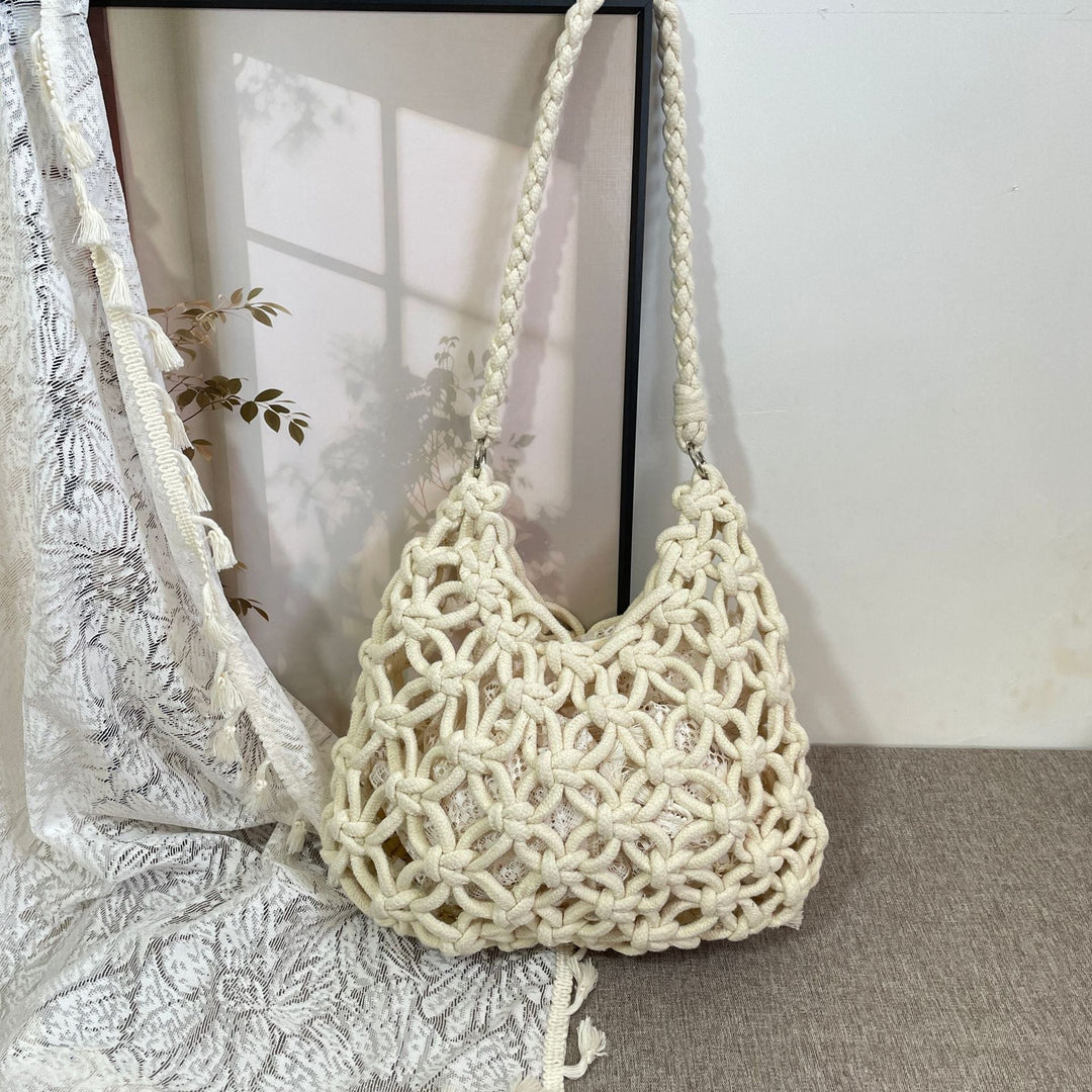 Hand-knotted Woven Shoulder Bag Kalsten