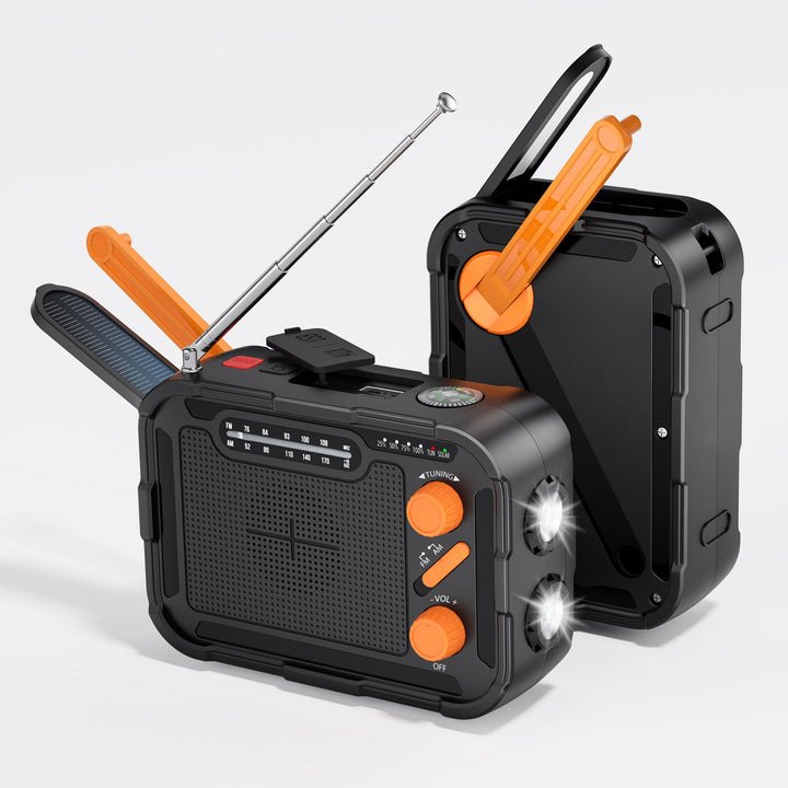 Multifunctional emergency radio with solar charger and flashlight Kalsten