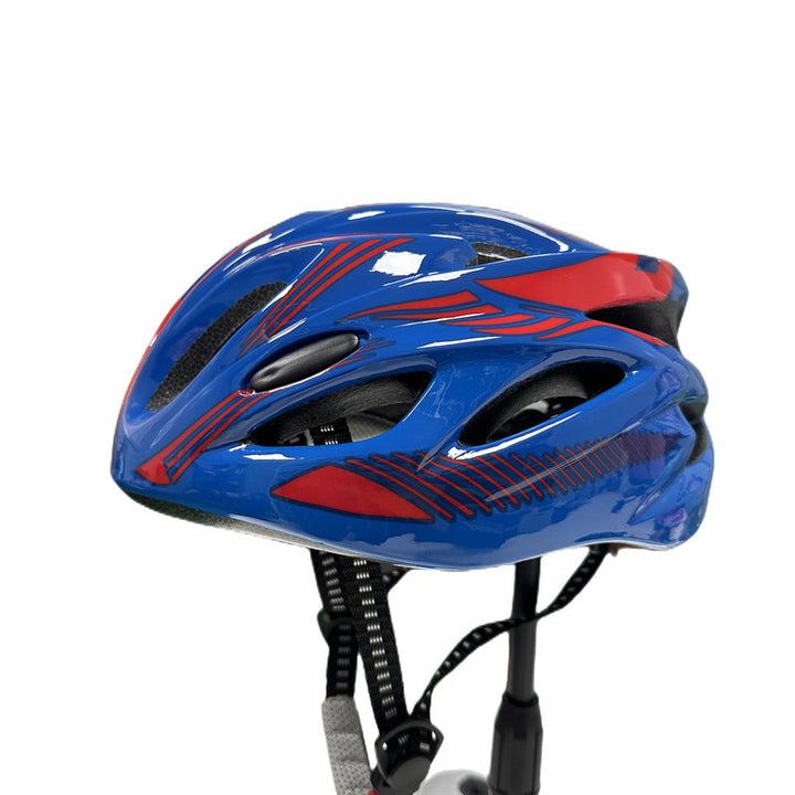 streamlined high-ventilation cycling helmet with micro-adjust retention and impact-absorbing liner Kalsten