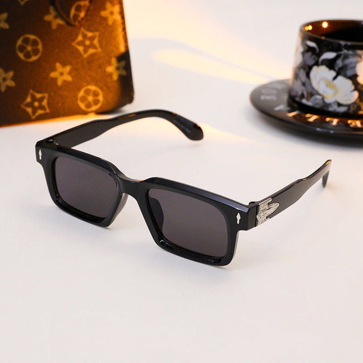 Ladies elegant rectangular sunglasses with special frame Kalsten