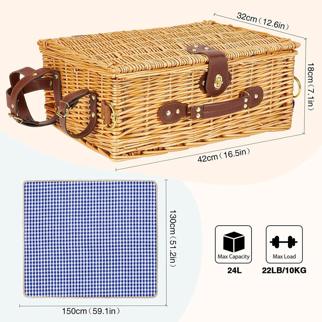 Ladies high-quality picnic basket with classic design Kalsten