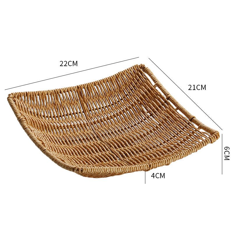 Decorative Handwoven Serving Tray Kalsten