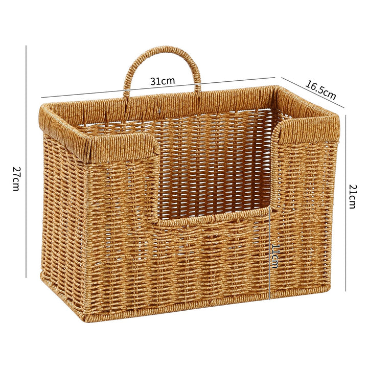 Unisex Handwoven Storage Basket with Practical Carrying Handle Kalsten