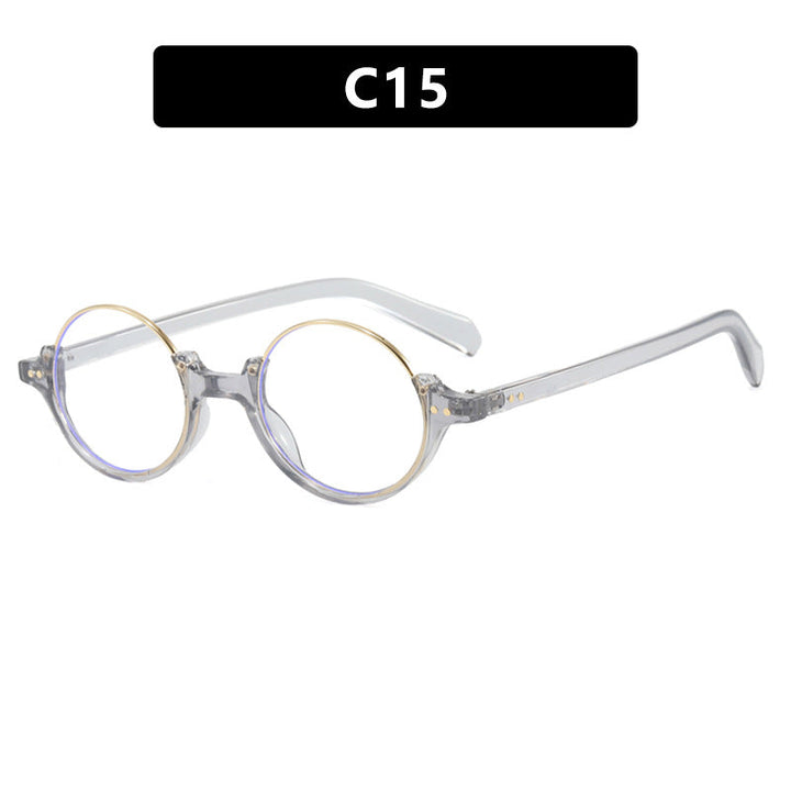 Women's round sunglasses with elegant plastic frame Kalsten