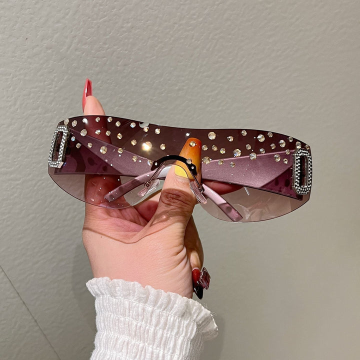 Women's sporty ski goggles with rhinestone decorated frame Kalsten