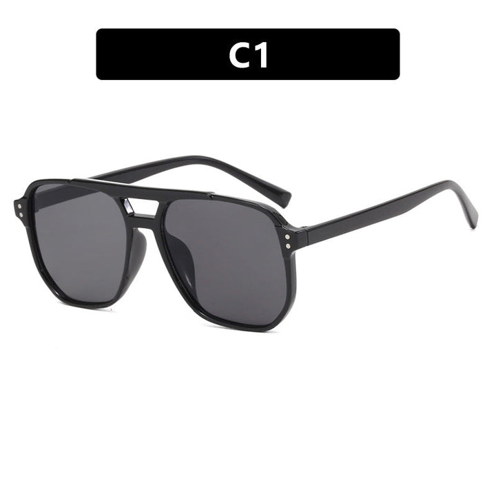 Women's oversized sunglasses with geometric design and UV protection Kalsten