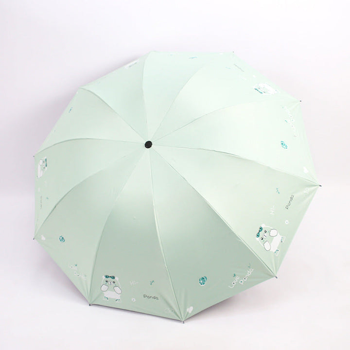 Ladies folding umbrella with cute panda design Kalsten