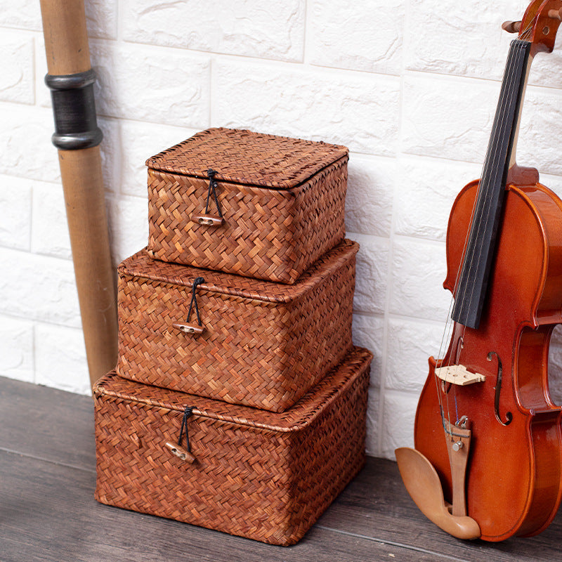 Handmade Woven Storage Cube Kalsten