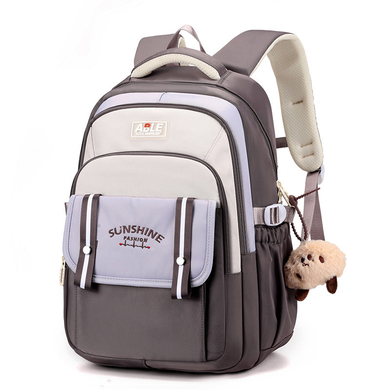 Stylish school backpack with functional compartments Kalsten