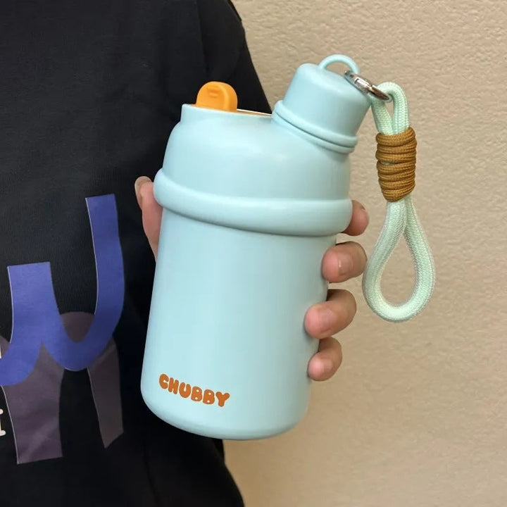 Women's Sporty Water Bottle with Practical Carrying Strap Kalsten