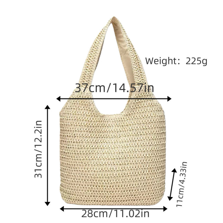 Shoulder bag made of robust woven natural material Kalsten