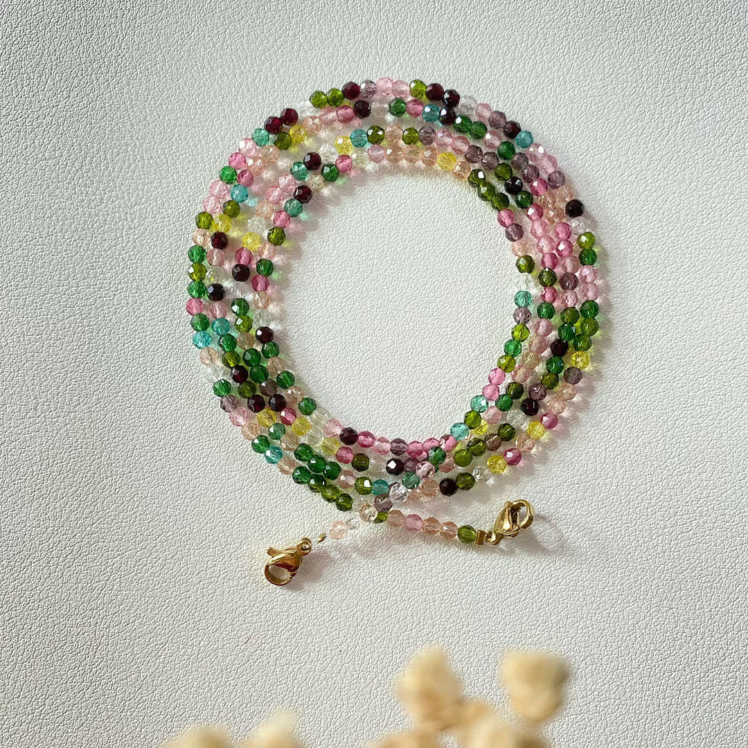 Colorful crystal necklace Kalsten