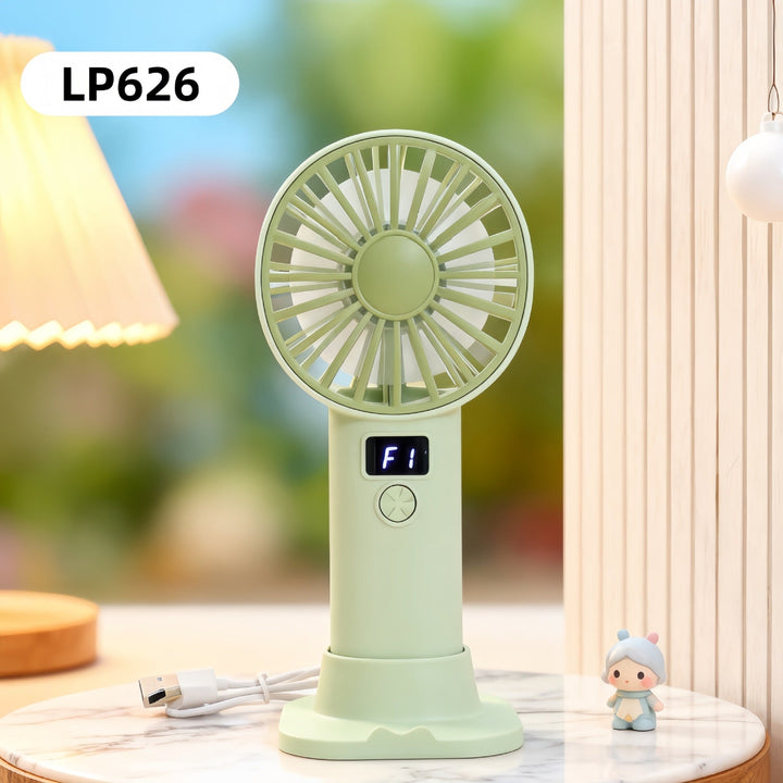 Ladies Portable Hand Fan with Digital Speed Display Kalsten