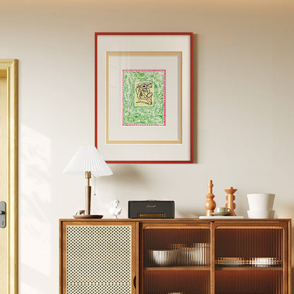 Framed Abstract Botanical Art Print