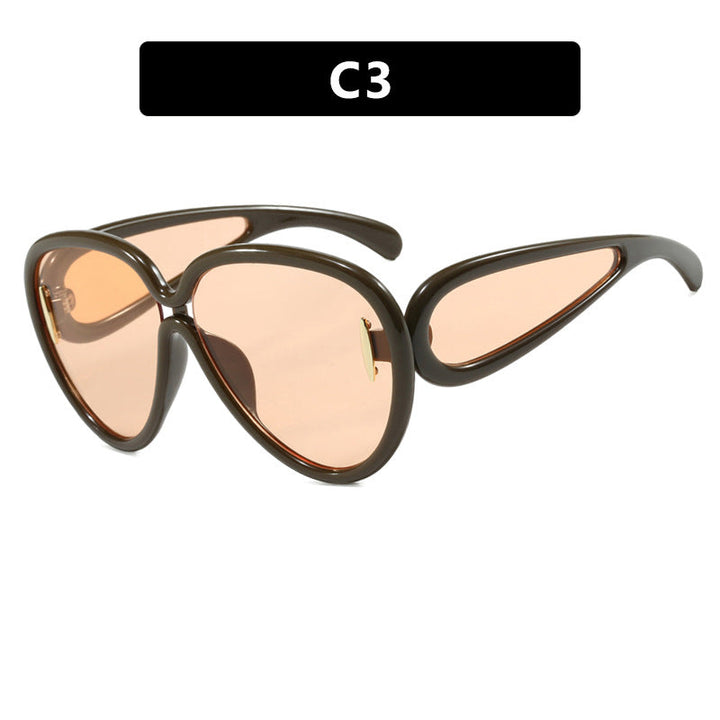 Women extravagant sunglasses in creative design Kalsten