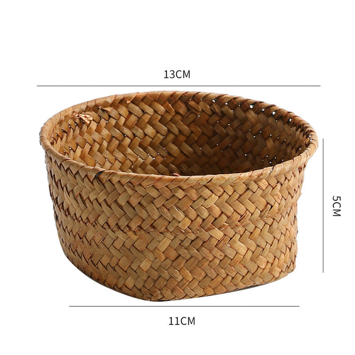 Handmade Natural Fiber Storage Basket Kalsten