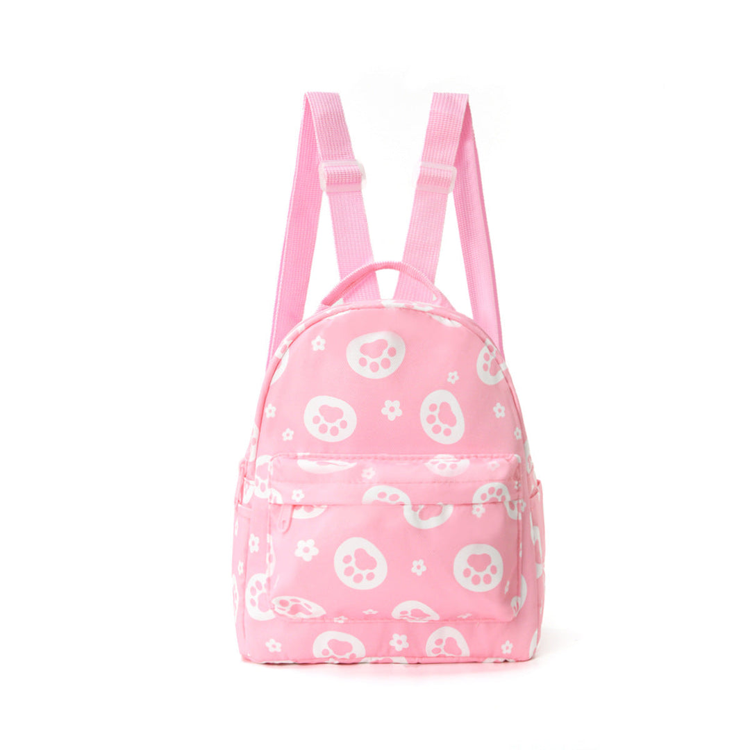 Cute Backpack with Paw Print Design Kalsten
