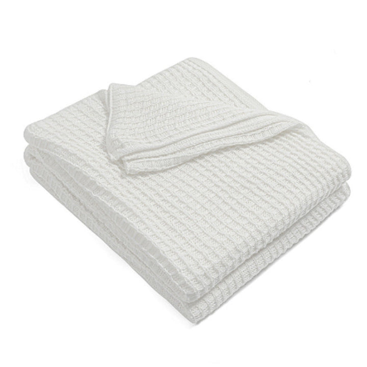 Women knitted throw blanket Kalsten