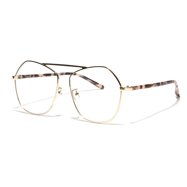 Women's geometric sunglasses with luxurious metal frame Kalsten