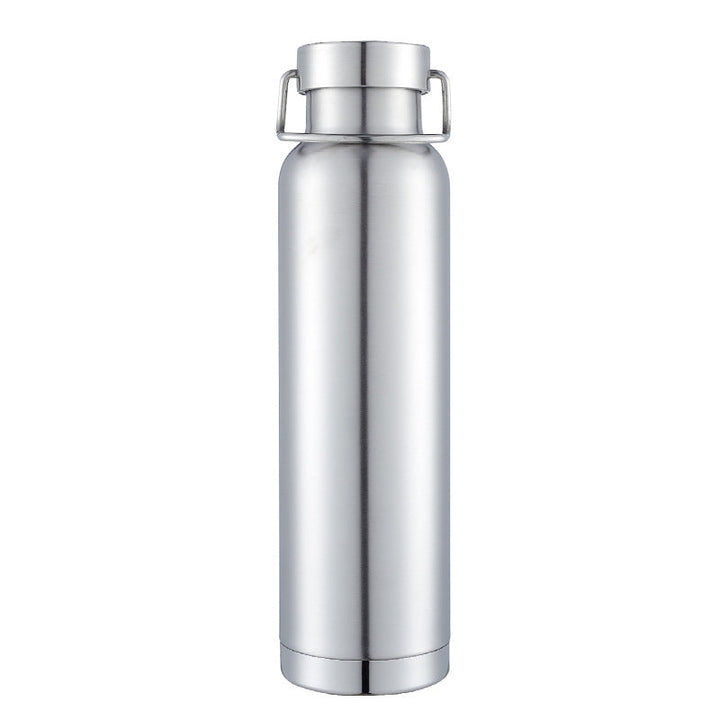 Double-Wall Vacuum Insulated Stainless Steel Water Bottle With Twist-Lock Carry Lid