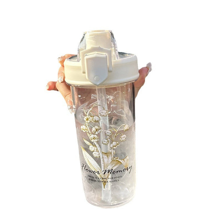 Women's Insulated Drinking Bottle with Elegant Flower Design Kalsten