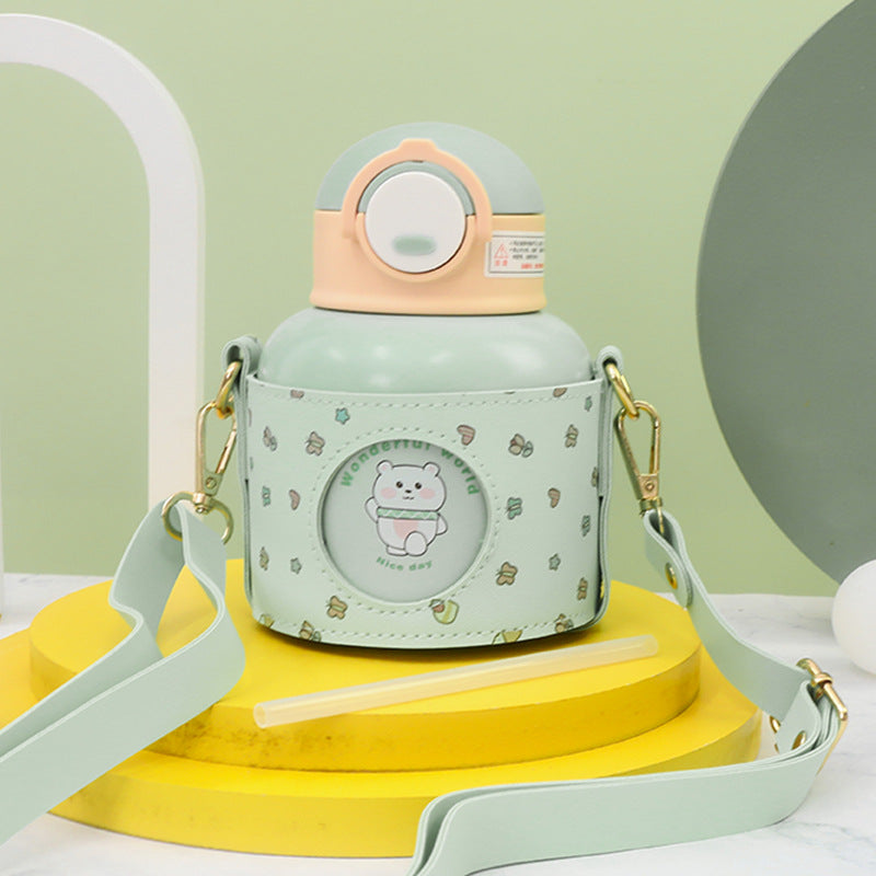 Insulated water bottle with wireless carrying system and cute design Kalsten