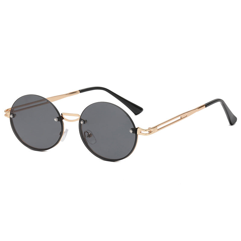 Women's round sunglasses with fine metal frame Kalsten