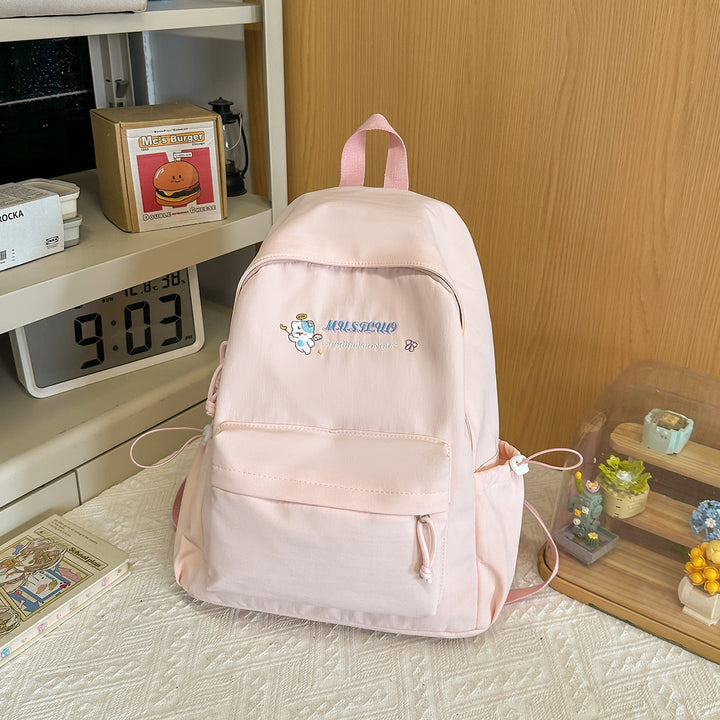 Casual Lightweight Embroidered School Backpack