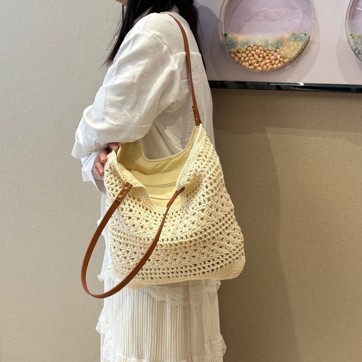 Handcrafted coarse mesh tote bag Kalsten