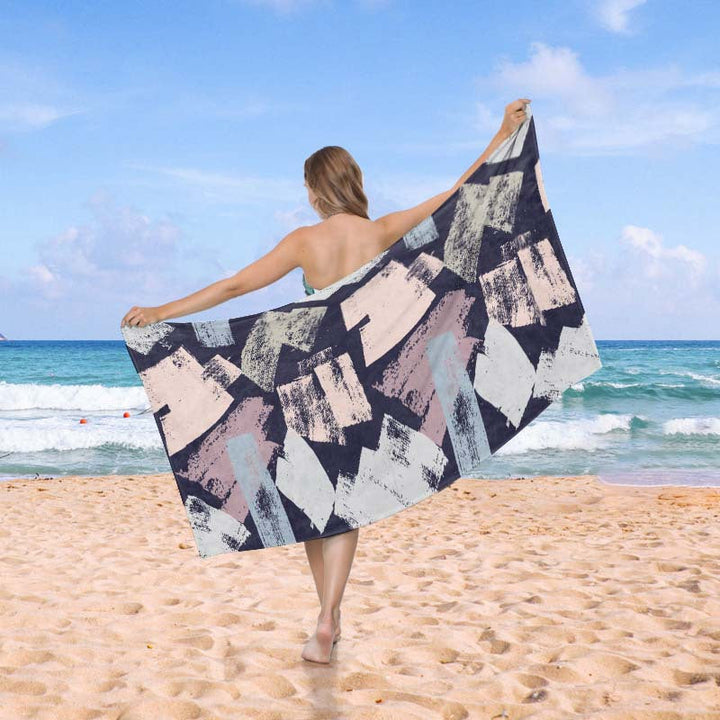 Beach blanket in exclusive mosaic design Kalsten