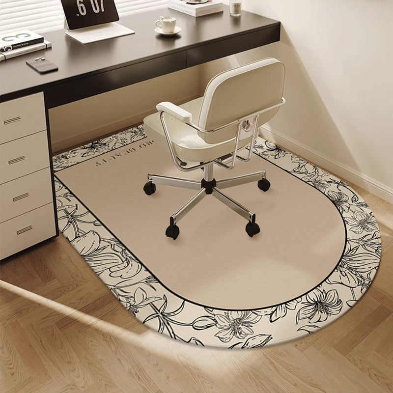 Half-Round Inspirational Office Mat