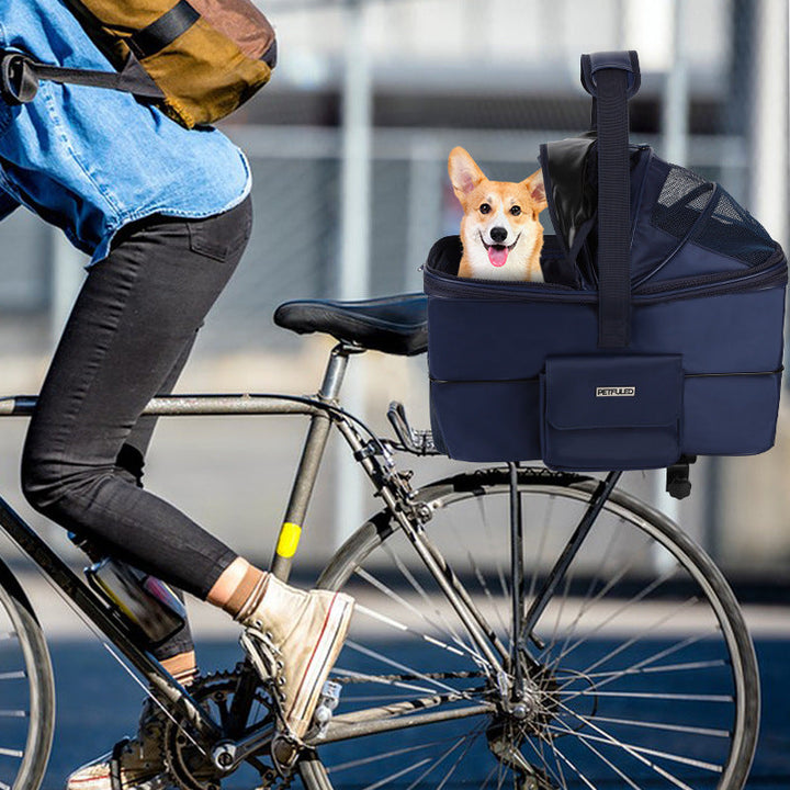 collapsible ventilated soft-sided pet carrier tote with reinforced base and detachable shoulder strap Kalsten