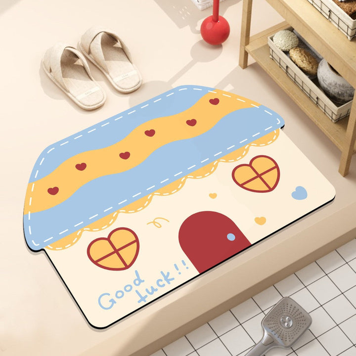 Playful Hamburger-Themed Bath Mat Kalsten