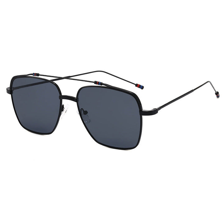 Ladies trendy curved glasses with narrow metal frame Kalsten