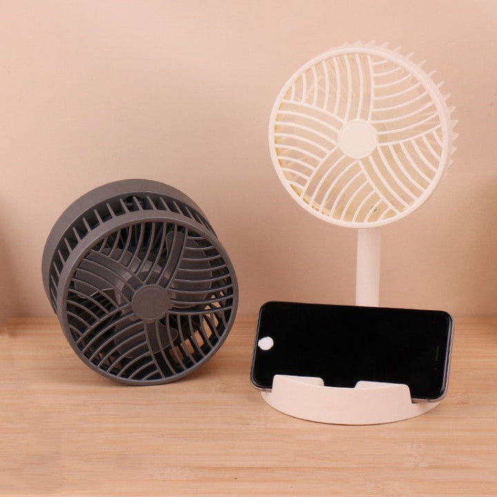 Mini fan with foldable telescopic phone holder | Kalsten