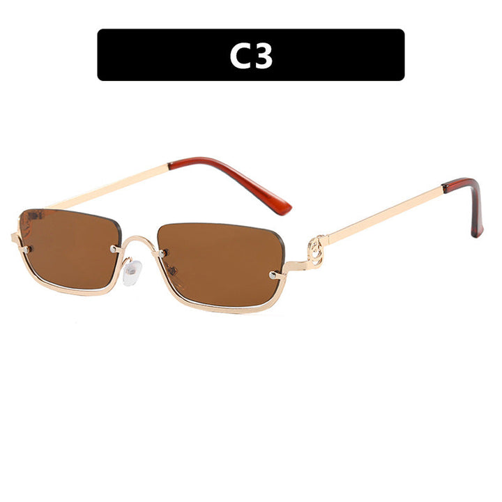 Women Fashionable Square Sunglasses with Elegant Metal Frame Kalsten
