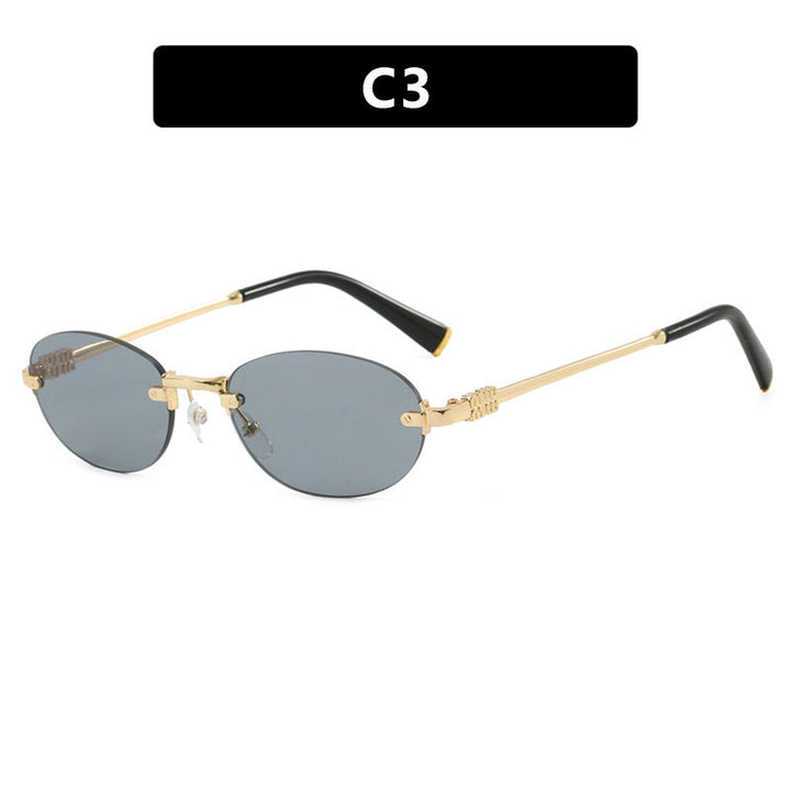 Women's fashion sunglasses with oval frame and elegant accents Kalsten