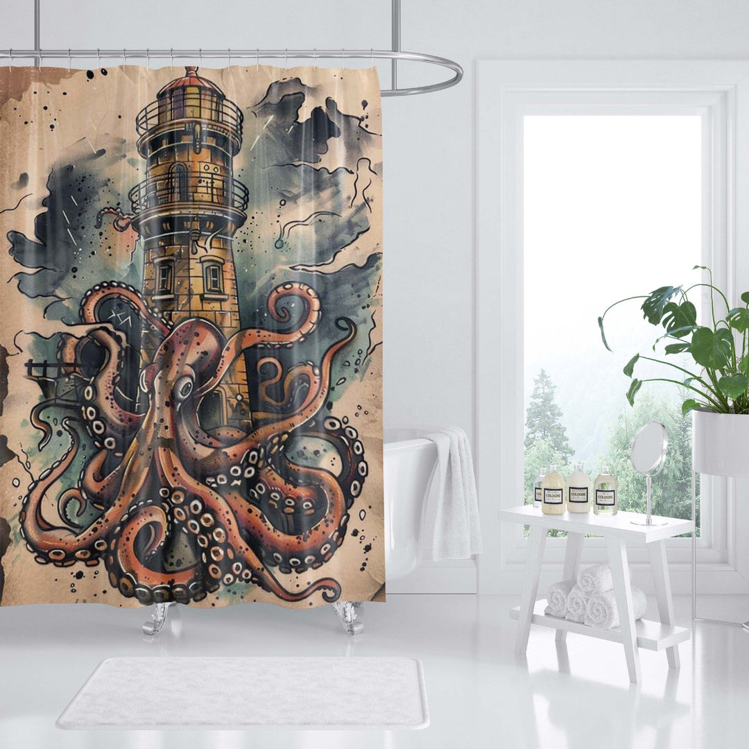 Ocean-Themed Art Shower Curtain Kalsten