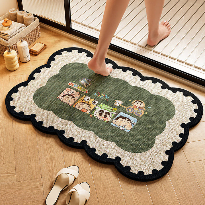 Playful Dog-Themed Bath Rug Kalsten