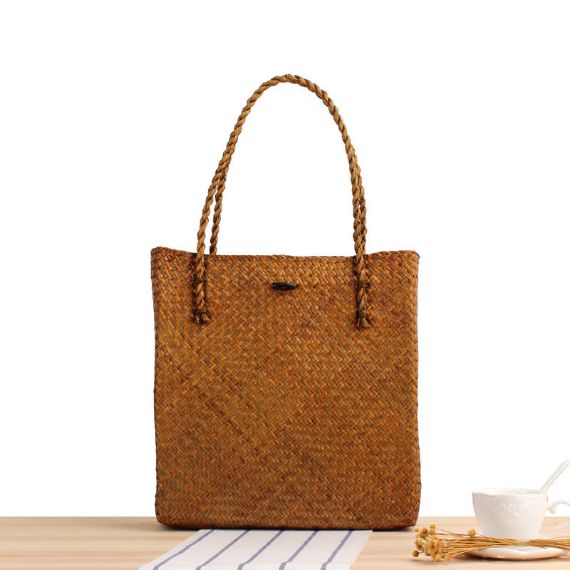 Braided Tote Bag with Two Sturdy Handles Kalsten