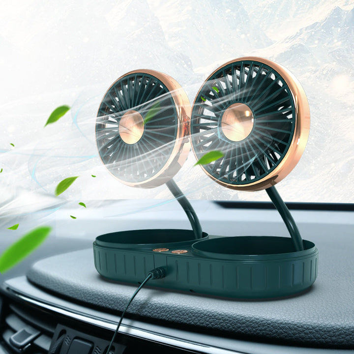 Portable Dual-Head Car Cooling Fan Kalsten