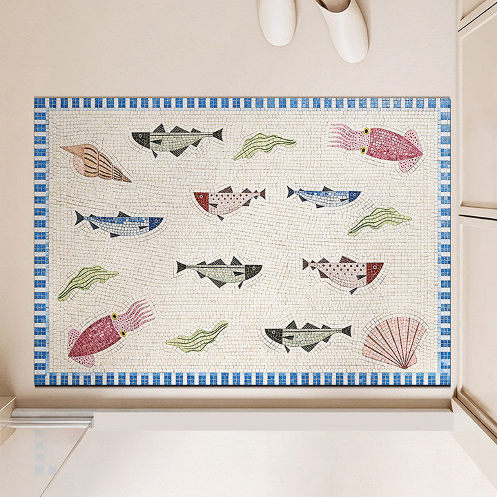 Fun-Themed Bathroom Mat Kalsten