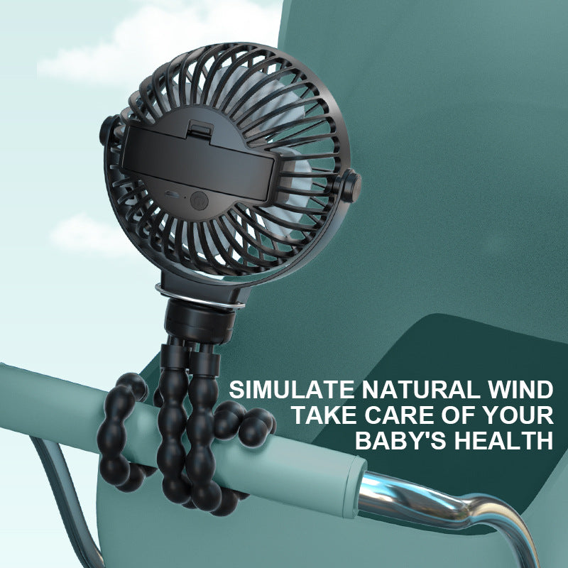 Unisex compact flexible hand and table fan with flexible tripod Kalsten